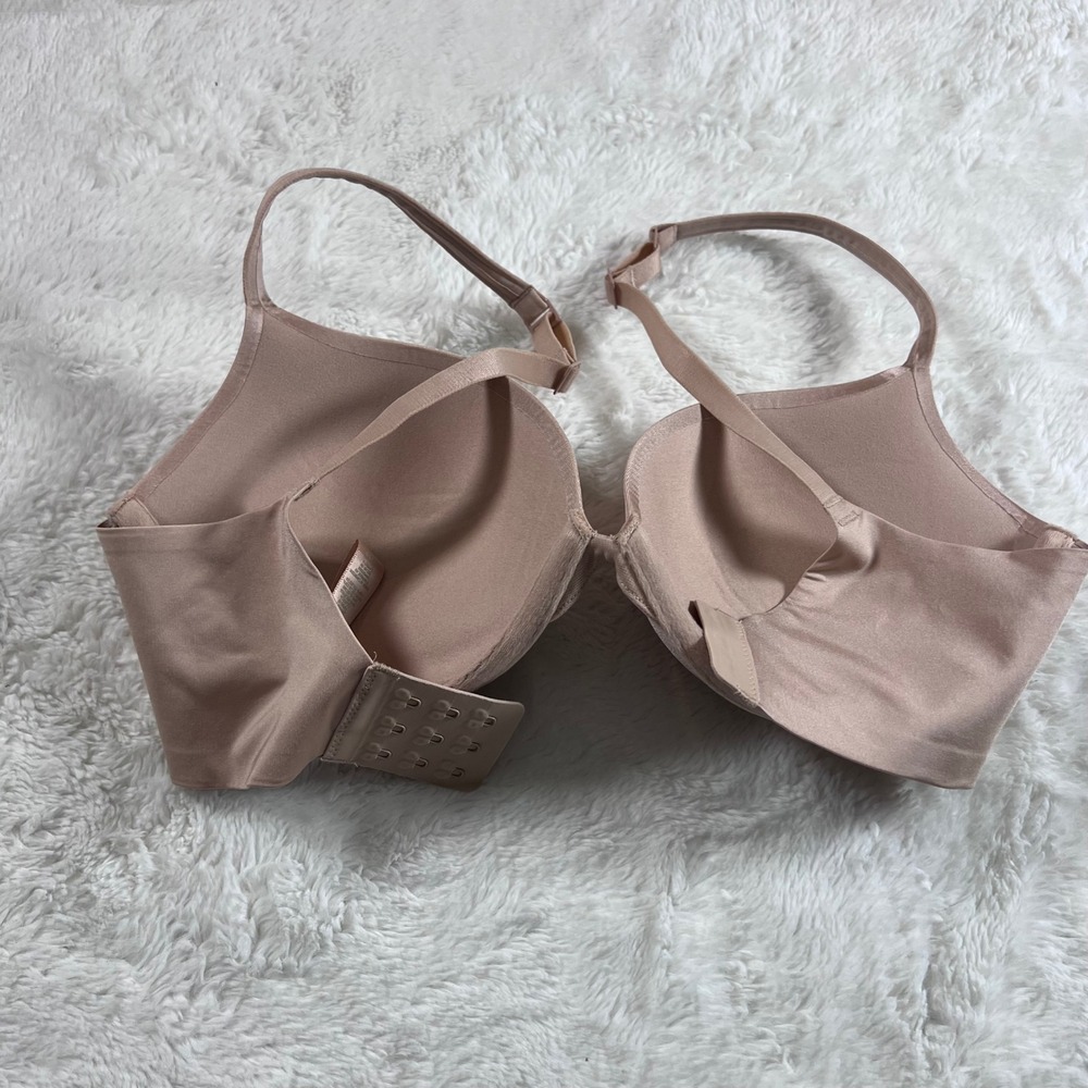 Skims T-Shirt Bra Clay Nude Underwire Molded Cup Adjustable Straps Size‎ 32DD - Picture 8 of 12